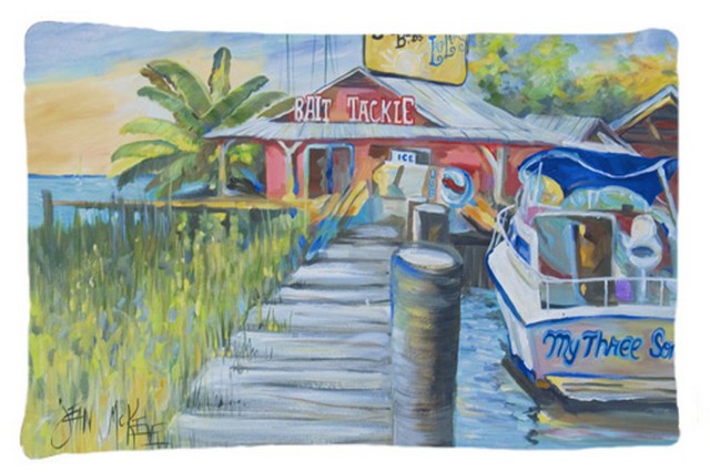 Deep Sea Fishing Boat At Lulus Fabric Standard Pillowcase
