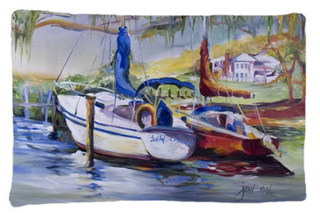 Lucky Dream Sailboat Fabric Standard Pillowcase