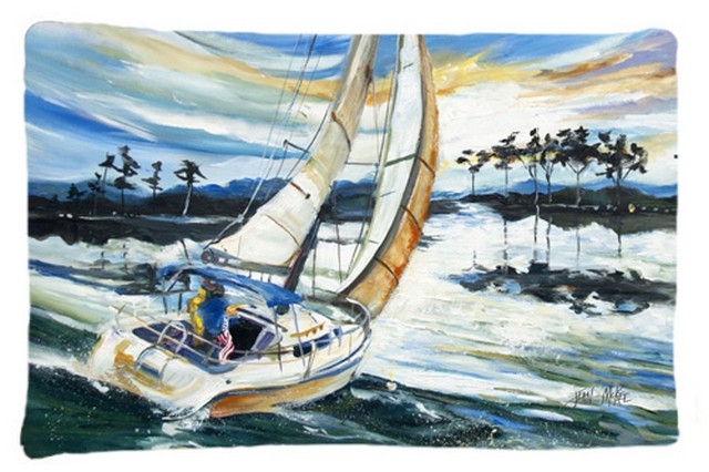 Sailboats On Lake Martin Fabric Standard Pillowcase