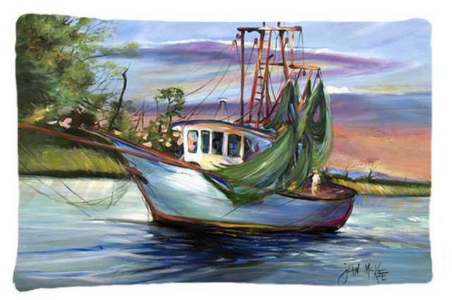 Jeannie Shrimp Boat Fabric Standard Pillowcase