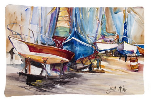 On The Hill Sailboats Fabric Standard Pillowcase