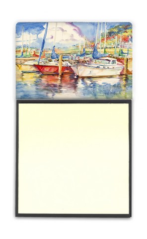 Three Boats Sailboats Sticky Note Holder