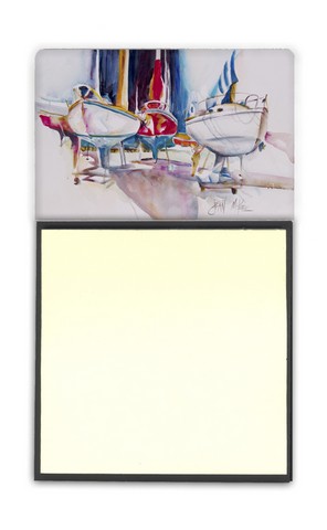 Sailboats In Dry Dock Sticky Note Holder
