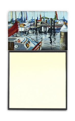 JMK1065SN Orange Sail Sailboats Sticky Note Holder