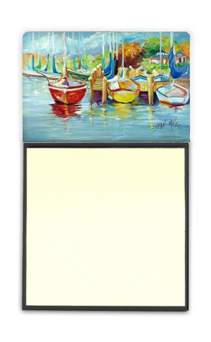 On The Dock Sailboats Sticky Note Holder