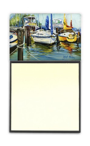Yellow Boat Ii Sailboat Sticky Note Holder