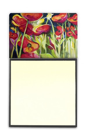 Red Poppies Sticky Note Holder
