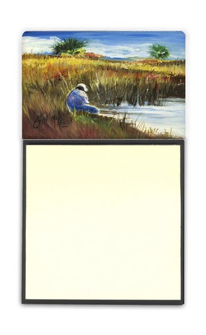 Fisherman On The Bank Sticky Note Holder