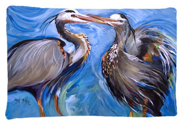Blue Heron Love Fabric Standard Pillowcase