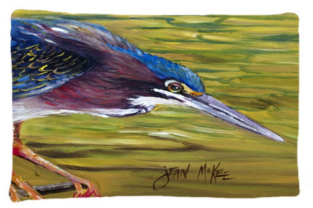 Green Heron Fabric Standard Pillowcase