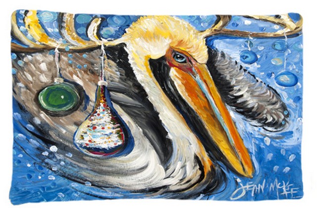 Pelican Dressed As A Reindeer Fabric Standard Pillowcase