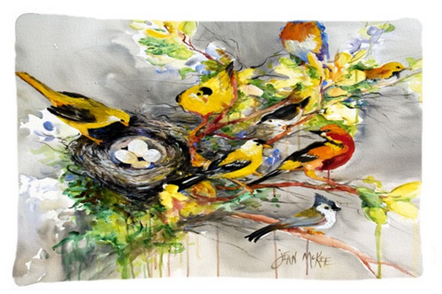 JMK1024PILLOWCASE Spring Birds Fabric Standard Pillowcase