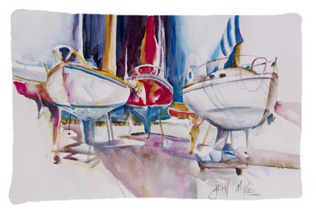 Sailboats In Dry Dock Fabric Standard Pillowcase