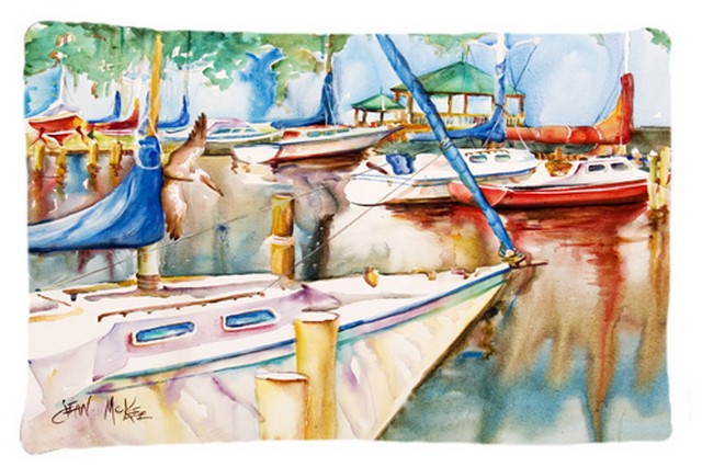 Sailboats At The Gazebo Fabric Standard Pillowcase