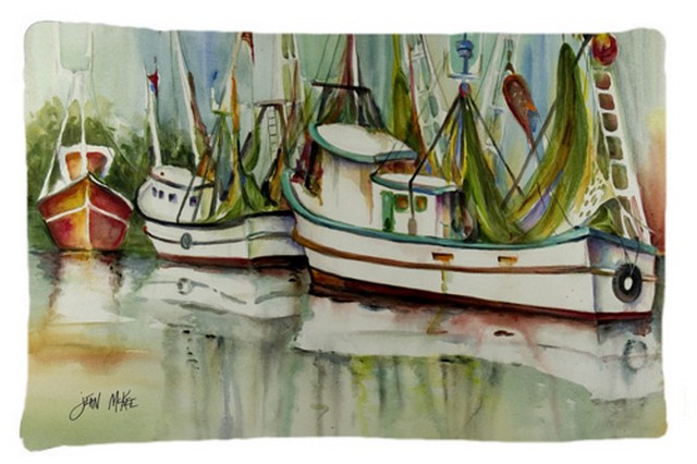 Ocean Springs Shrimper Fabric Standard Pillowcase