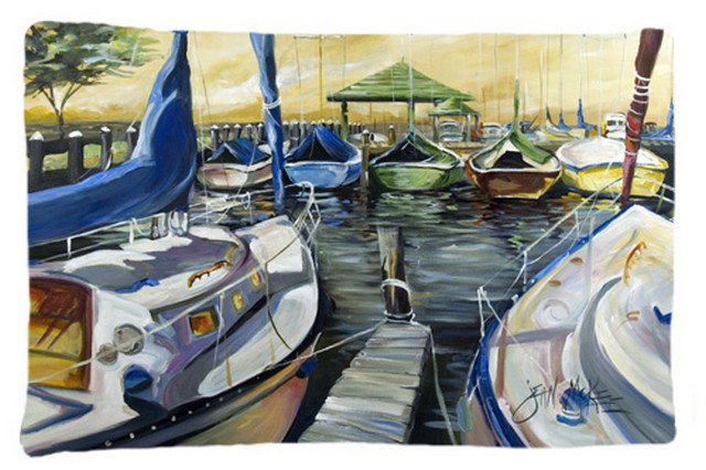 Seven Boats Sailboats Fabric Standard Pillowcase