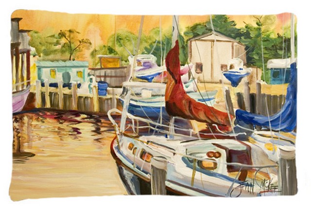 Sunset Bay Sailboat Fabric Standard Pillowcase