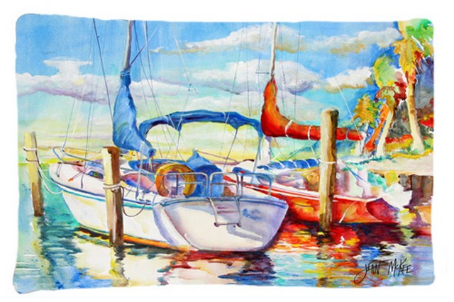Towering Q Sailboat Fabric Standard Pillowcase