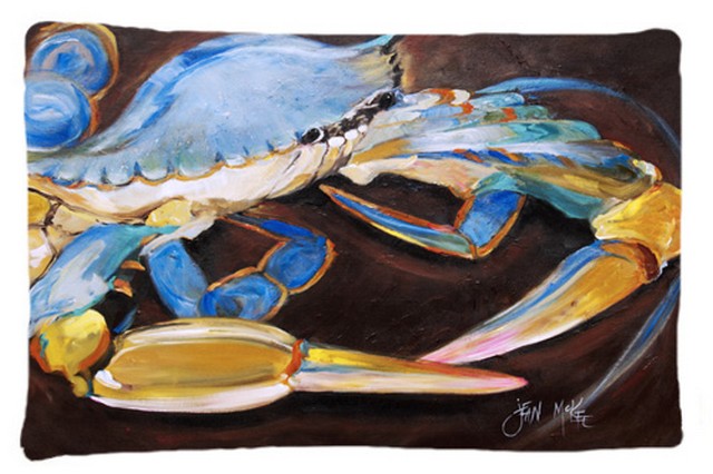 Blue Crab Fabric Standard Pillowcase