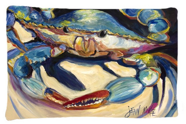 Blue Crab Fabric Standard Pillowcase