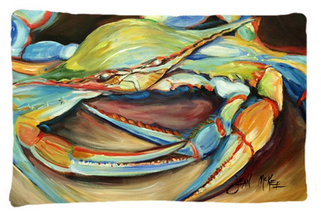 Blue Crab Fabric Standard Pillowcase