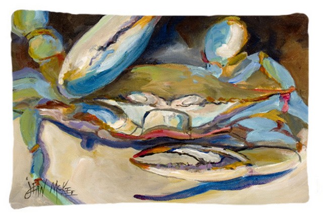 Big Crab Claw Blue Crab Fabric Standard Pillowcase