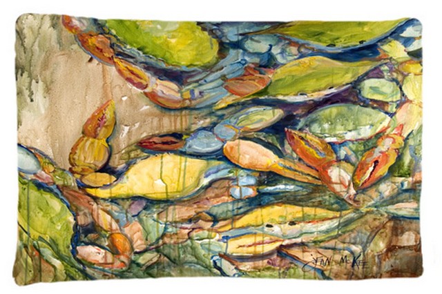 JMK1102PILLOWCASE Jubilee Blue Crab Fabric Standard Pillowcase