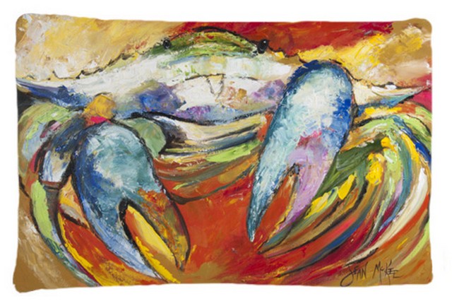 Blue Crab Fabric Standard Pillowcase