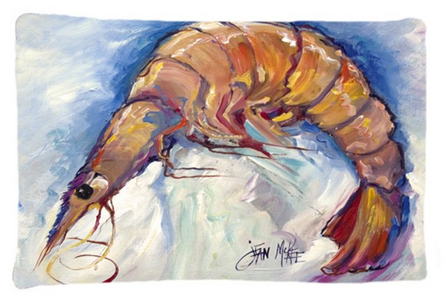 Carolines Treasures JMK1112PILLOWCASE Shrimp Fabric Standard Pillowcase