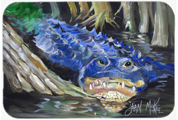 Blue Alligator Glass Cutting Board- Large
