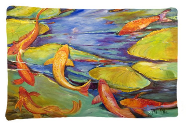 JMK1115PILLOWCASE Koi Fabric Standard Pillowcase
