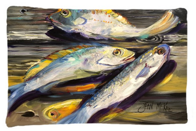 Fish On The Dock Fabric Standard Pillowcase