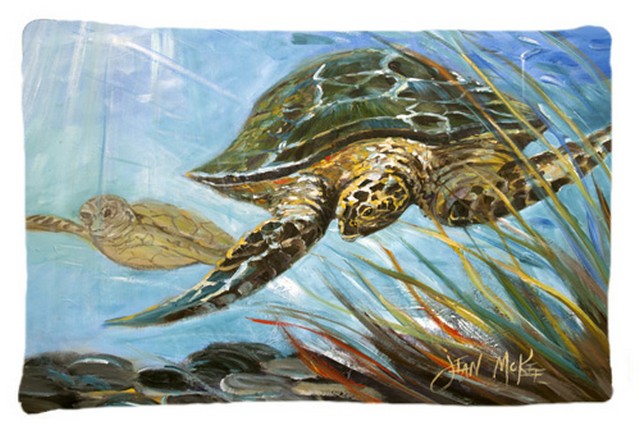 Loggerhead Sea Turtle Fabric Standard Pillowcase