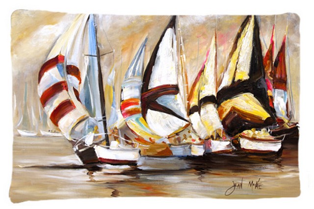 Boat Binge Sailboats Fabric Standard Pillowcase