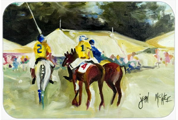 Polo At The Point Glass Cutting Board- - Large