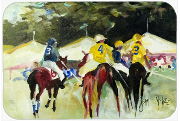 Polo At The Point Glass Cutting Board- Large