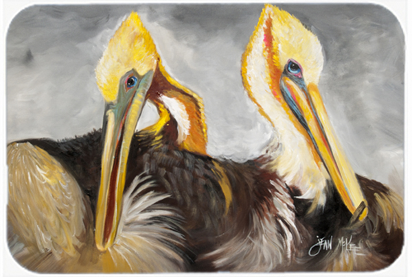 Pelicans Preening Glass Cutting Board- Large