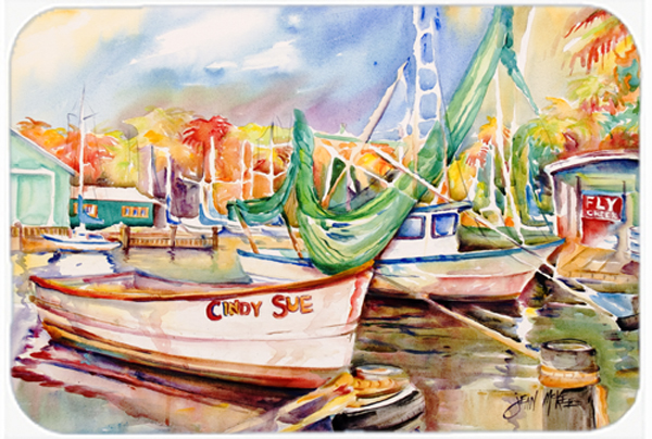 Sailboat Cindy Sue Glass Cutting Board- Large