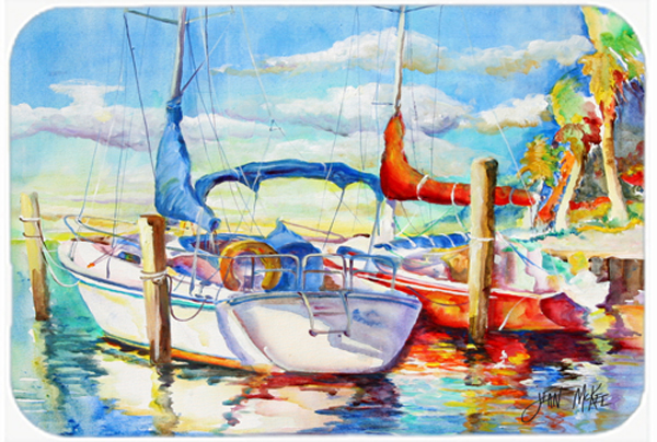 Towering Q Sailboat Glass Cutting Board- - Large