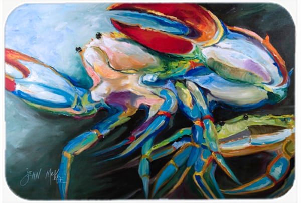 Blue Crab Glass Cutting Board, Large