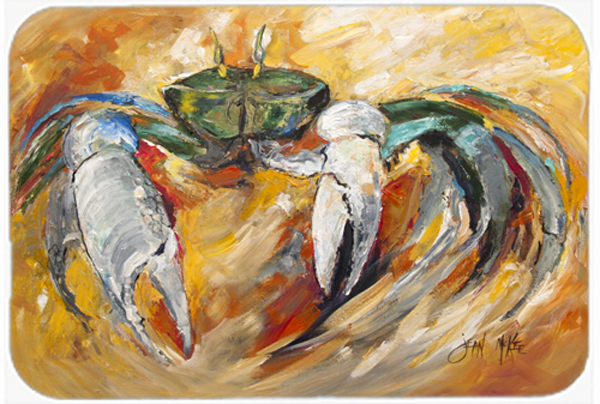 Blue Crab Glass Cutting Board- Large