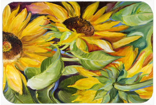 Sunflowers Glass Cutting Board, Large