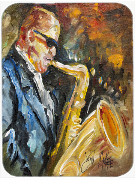 Jazz Saxophone Glass Cutting Board, Large