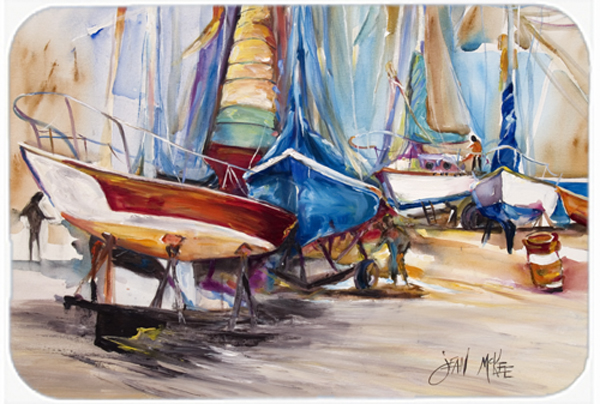 On The Hill Sailboats Mouse Pad, Hot Pad & Trivet