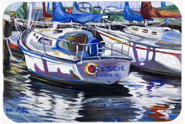 Sunshine Sailboat Mouse Pad, Hot Pad & Trivet