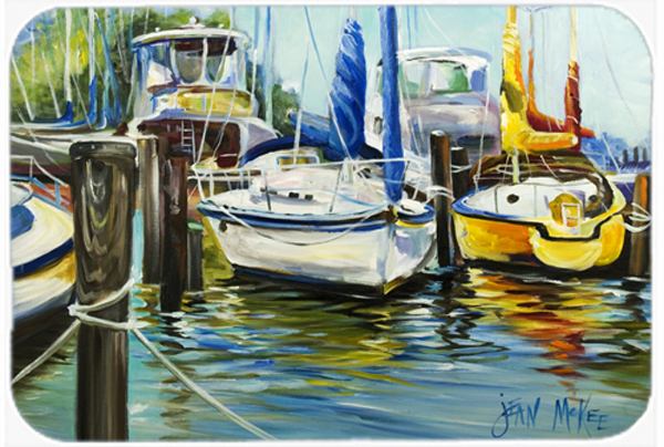 Yellow Boat Ii Sailboat Mouse Pad- Hot Pad & Trivet