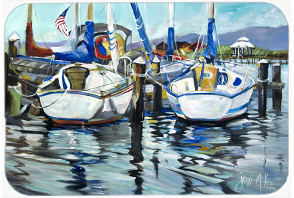 Tourquoise Bay Sailboat Mouse Pad, Hot Pad & Trivet