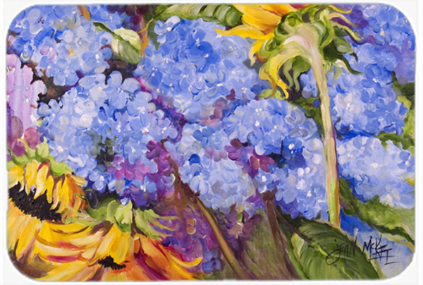 Hydrangeas And Sunflowers Mouse Pad, Hot Pad & Trivet