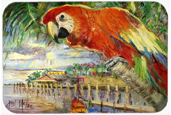 Red Parrot At Lulus Mouse Pad, Hot Pad & Trivet