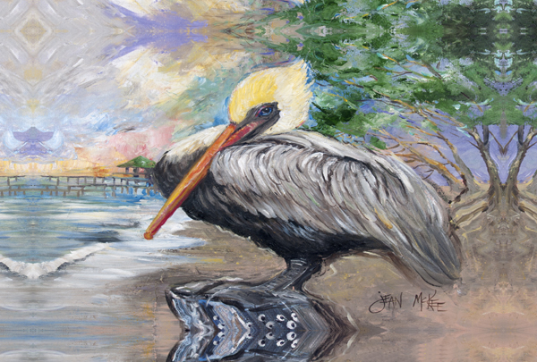 Picture of Carolines Treasures JMK1019PLMT Pelican Bay Fabric Placemat